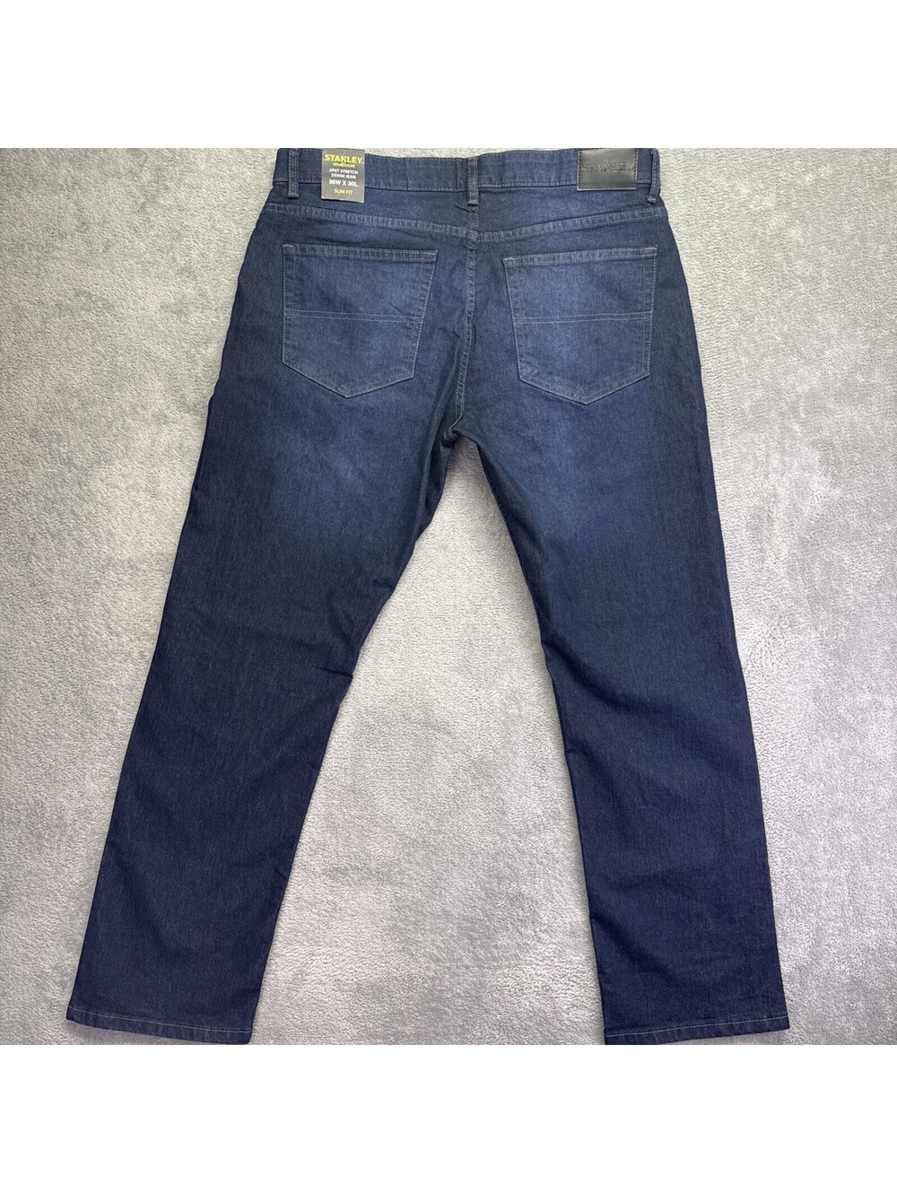 Stanley Workwear 5 Pkt Flex Stretch Denim Jeans Mens 36x30 Slim Fit NWT Blue